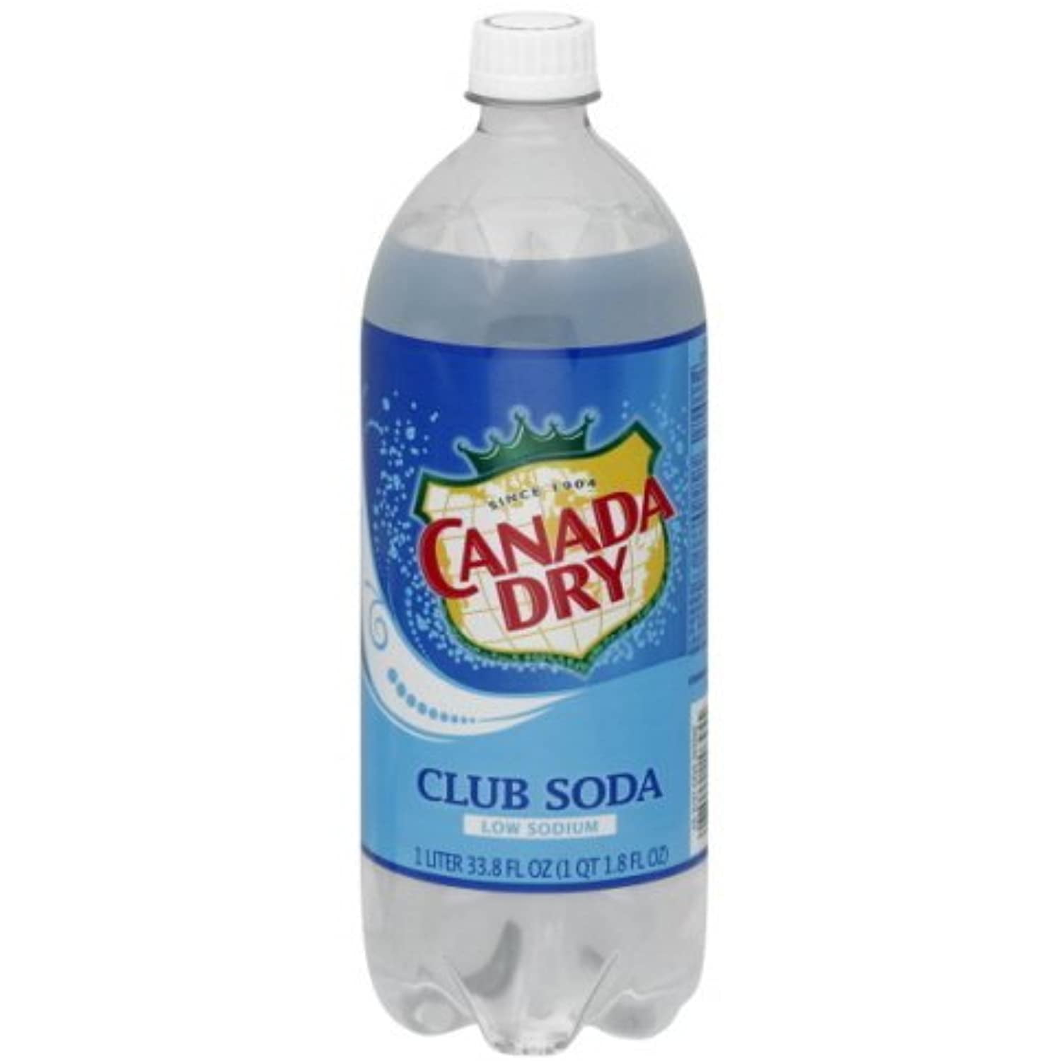 Canada Dry Club Soda Soft Drink, 33.8 Fl Oz (Pack Of 15)