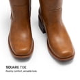 thumbnail image 3 of DREAM PAIRS Women's Knee High Cowboy Boots Western Tall Boots Square Toe Pull-On Boots with Embroidery Vintage Style, 3 of 8