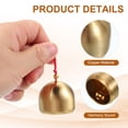 thumbnail image 4 of Uxcell Small Bulk Hanging Bell, Chinese Feng Shui Bell Good Luck Wind Chime Golden-Yellow 2 Pcs, 4 of 8