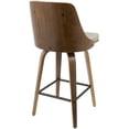 thumbnail image 2 of Gianna Mid-Century Modern Counter Stool by LumiSource, 2 of 8