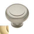thumbnail image 1 of Baldwin 4494030 1.5 in. Deco Design Cabinet Knob - Polished Brass, 1 of 1