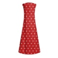 thumbnail image 4 of Robes pour Femmes Mode Femmes Décontractées Col en V Imprimé Robes Été Sans Manches Robe Chandail Boîte de Nuit Robes pour Femmes 2023 en Liquidation, 4 of 5