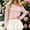 🔥 Pink, variant on Two Tone Pineapple Grid Striped Long Sleeve Top For Women, Crew Neck Loose Relaxed Fit Casual Blouse, Lightweight Breathable Everyday Fashion Layering Garment Black XXL