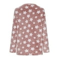thumbnail image 3 of zbxnLI Fleece Pajama Tops for Women Star Graphic Long Sleeve Sleepwear Pullover Wram Winter Pj Tops, 3 of 4