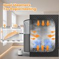 thumbnail image 4 of 2 Person Steam Sauna with Remote Control,Two Folding Chairs,Large Space Sauna for Bedroom,Living Room,Gym, 4 of 8