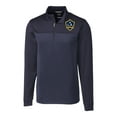 thumbnail image 2 of Men's-Cutter & Buck  Navy LA Galaxy Big & Tall Traverse Stretch Eco Stripe Quarter-Zip Pullover, 2 of 3