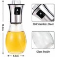 thumbnail image 2 of Portable glass oil spray, 1 olive oil spray bottle, used for barbecue, salad, cooking, pasta, baking bread, etc. (200 ml), 2 of 4