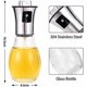 thumbnail image 2 of Portable glass oil spray, 1 olive oil spray bottle, used for barbecue, salad, cooking, pasta, baking bread, etc. (200 ml), 2 of 4