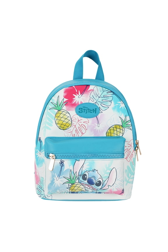 Lilo & Stitch Stitch With Pineapple Faux Leather 11.5" Mini Backpack