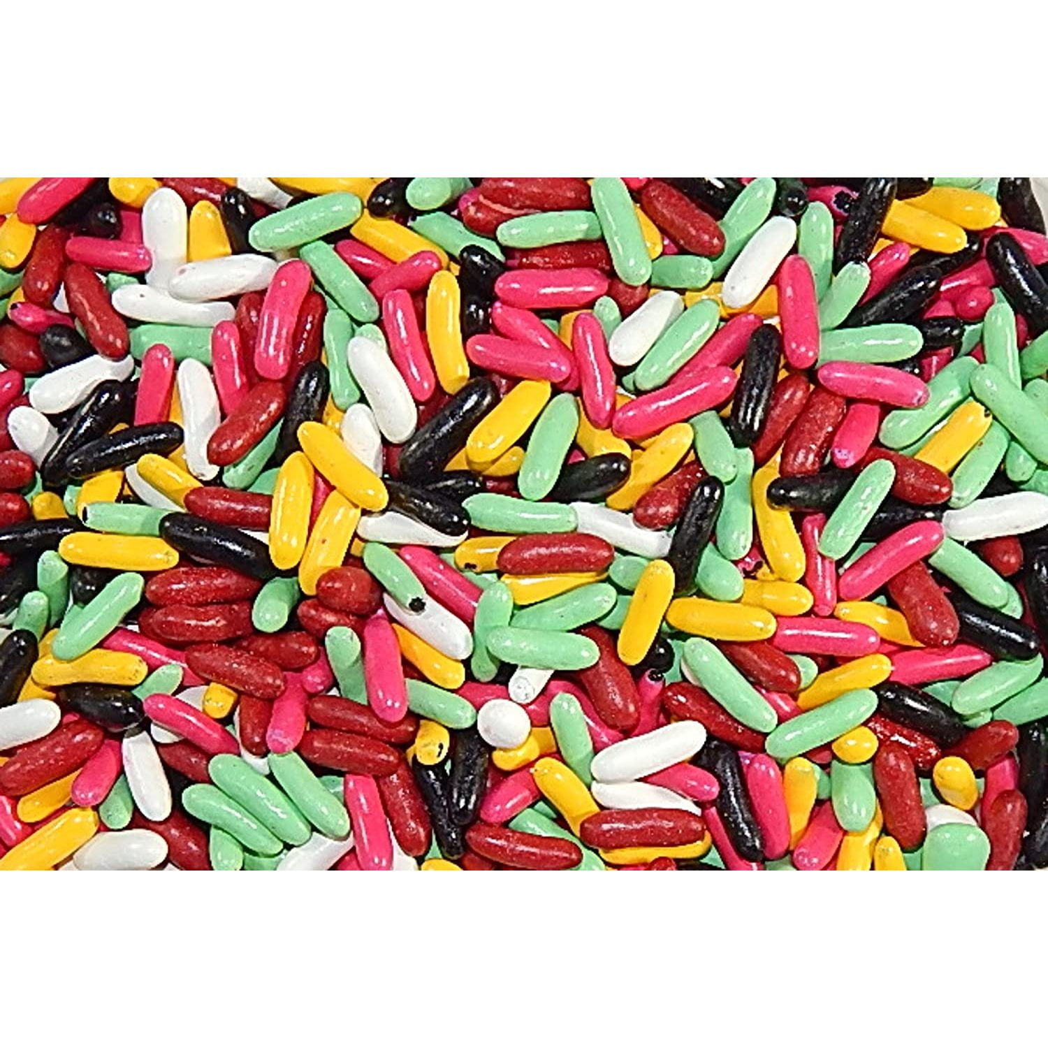 Sconza Licorice Pastels Candy Coated Black Licorice 5 Pound ( 80 OZ