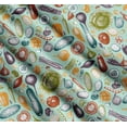 thumbnail image 3 of Soimoi Green Cotton Voile Fabric Mixed Vegetable Fabric Prints By Yard 42 Inch Wide, 3 of 7