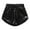 Black, variant on Girls Metallic Shorts Sparkly Shiny Hot Pants Outfit Sequin Shorts Girls (Black,9-10 Years)
