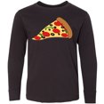 thumbnail image 3 of Inktastic Pizza Slice Long Sleeve Youth T-Shirt, 3 of 5