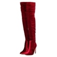 thumbnail image 5 of Cape Robbin GB23 Women Velvet Thigh High Pointy Toe Stiletto Boot, 5 of 5