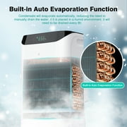 Lcxmtv 14000 BTU Portable Air Conditioners Cools up to 700 Sq. Ft., Portable AC Unit with Cool, Dehumidifier and Fan, Backlit Remote, DIY Window Kit, 24H Timer Sleep Mode, for Bedroom