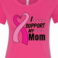 thumbnail image 4 of Inktastic Breast Cancer Awareness I Support My Mom with Pink Ribbon Women's T-Shirt, 4 of 5