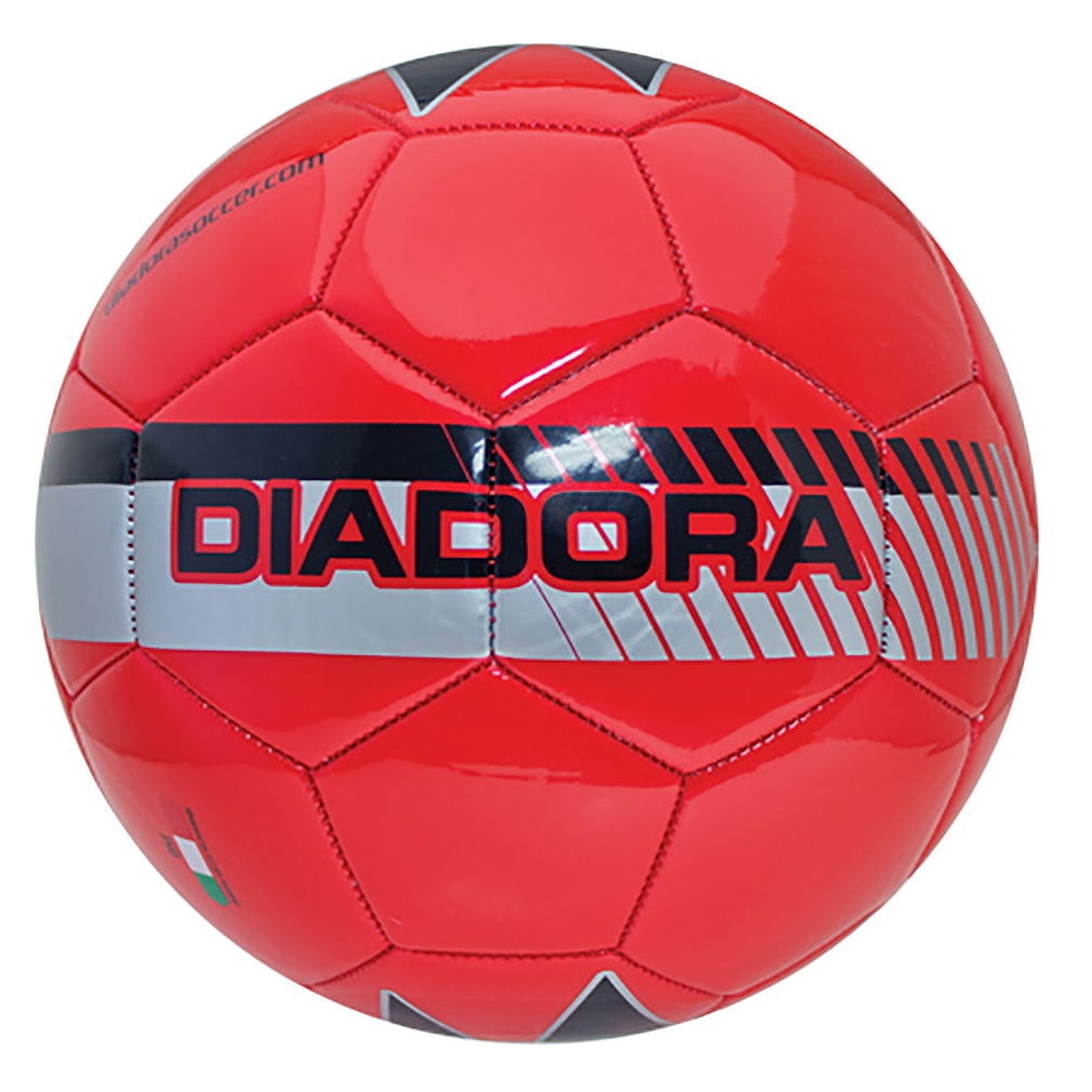 Diadora Unisex Fulmine Comfort Soccer Ball RED 5''