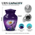 thumbnail image 2 of SABURIAL Daisy Beautiful Handmade Urn For Ashes - Miniature Urns For Adult Ash - 3 Inch - Pack Of 1 - Small Funeral Urn For Adult Female Ashes, 2 of 7