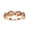 Rose Gold, variant on Vintage Style Half Milgrain Wedding Band Rings for Women, Round Cut Lab Created Moissanite Ring in 10K Solid White Gold Size-8.5