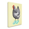 thumbnail image 3 of Stupell Industries Chicken Hen Vibrant Rubber Clogs Farm Animal Graphic Art Gallery Wrapped Canvas Print Wall Art, Design by Amelie Legault, 3 of 5