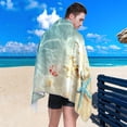 thumbnail image 4 of Coolnut 30"x60" Beach Towel with Travel Bag, Seashell on The Summer Beach Oversized Sand Free Camping Towel Quick Dry Pool Bath Sport Towels, 4 of 6