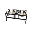 thumbnail image 1 of Pet Store Pros RDB13XL Table à Manger Surélevé Double Baron 18 Po. - 3 Qt., 1 of 1