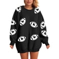 thumbnail image 7 of Godom Womens Sweatshirts Crewneck Rugby Printed Long Sleeve Tops Oversized Pullover Sweatshirt for Women, 7 of 7