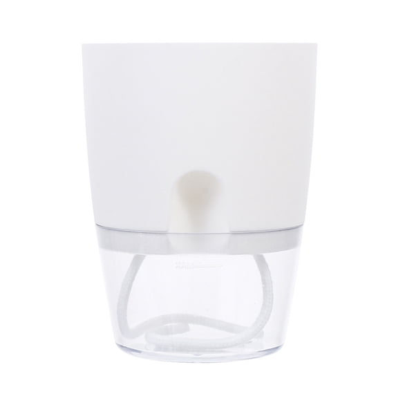 Hadanceo Plant Pot High-tenacity Shatterproof Plastic Decorative Self-watering Plant Pot Flower Container for Home