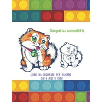 Simpatici animaletti - Libro da colorare per bambini dai 4 agli 8 anni: Libro da colorare per ragazzi e ragazze (Paperback)