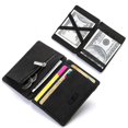 thumbnail image 2 of Brown Upgrade Ultra Thin Mini Pu Leather Magic Wallets Coin Purse Credit Card, 2 of 5