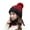 Red, variant on Gray Wool Beanie Hat for Men Women Acrylic yarn Cuffed Thick Knitted Unisex Winter Hat Beanies Skull Cap One Size