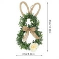 thumbnail image 3 of Artificial Easter Wreath For Front Door, Bunny Wreath With Bow Eggs And Flowers For Wall Window Easter Decorations, Grapevine Rabbit Wreath For Spring Easter Festival Atmosphere,, 3 of 5