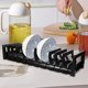 thumbnail image 5 of GOOHOCHY Estante de almacenamiento para platos y cuencos de encimera, soporte para secar platos, escurridor de vajilla de cocina, soporte para cajón de encimera, 5 of 8