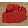 thumbnail image 6 of 100 Pcs Scallop Edges Cardstock Hang Tag Wedding Party Favor Gift Tags With Free Natural Jute Twine - Colors Available, 6 of 8