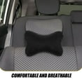 thumbnail image 3 of SOPOTUTU 2Pcs Breathable Plush Car Neck Pillow Black Headrest Cushion for Driving Support, 3 of 8