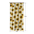 thumbnail image 5 of White Sunflower Pattern Shower Curtain 36"x72" ,Bathroom Decorative Shower Curtains Set with 12 Hooks,Modern Waterproof Washable Shower Curtain, 5 of 6