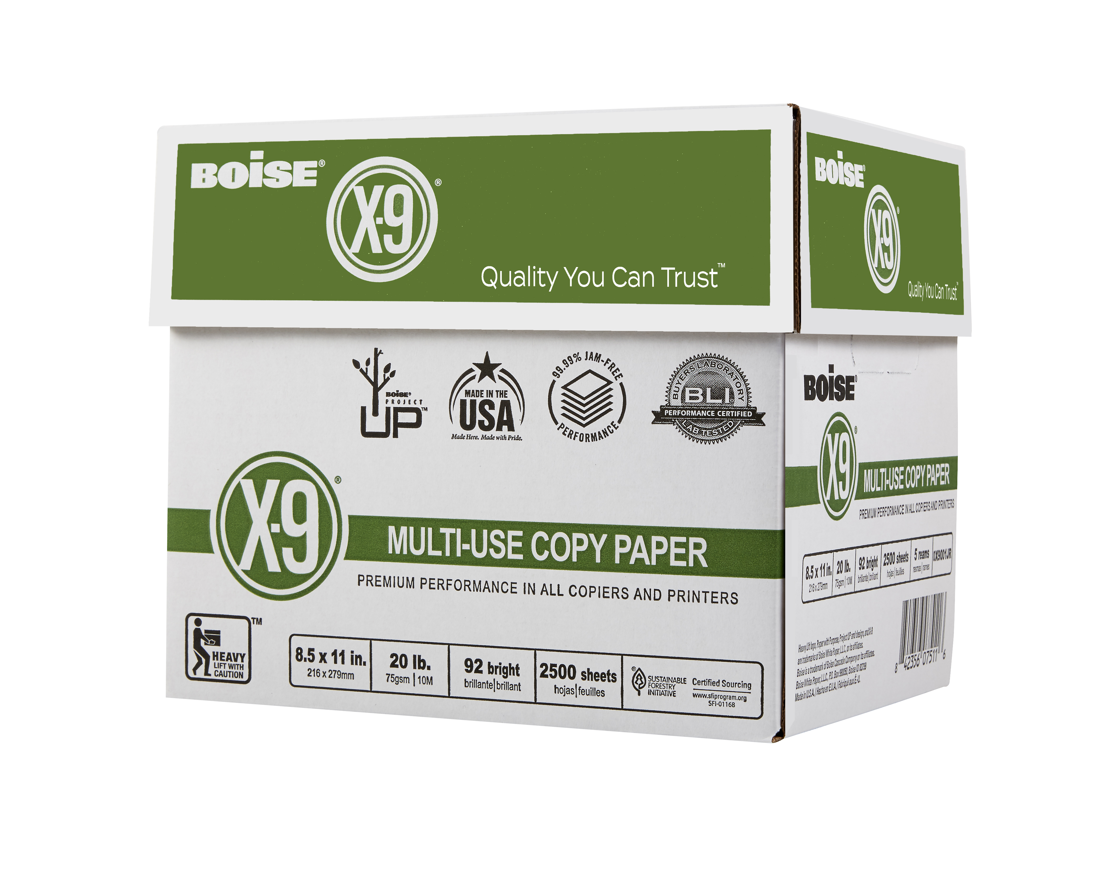 Boise X-9 Multi-Use Copy Paper, 2500 Sheets photo 3