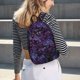 thumbnail image 5 of Balery Lilac Mochila Clásica Impresa Básica para Viaje, Mochila Escolar Resistente al Agua, Mochila de Lona con Correas Ajustables-Small, 5 of 5