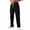 Black #2, variant on Dresfit Baggy Pants Men Big and Tall Sweatpants 2026 Solid Drawstring Running Trouser Uncuffed Cotton Straight Leg Lounge Pant with Pockets Beige XL