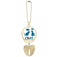 thumbnail image 1 of Porte-clés Animaux Parlants Chats Pendentif Aile d'Ange, 1 of 4