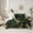 Green, variant on Feelyou Cartoon Dinosaur Bedding Comforter Set 7pcs, Black Camo Abstract King Bedding Sets