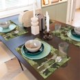 thumbnail image 6 of Placemats Set Of 4 / 6, Aircraft Green Camouflage Placemats For Dining Table Indoor/Outdoors Heat Resistant Washable Placemats 18" X 12", 6 of 8