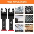 thumbnail image 3 of Oscillating Saw Blades Set Compatible High Efficient Quick Release Tool Kits Versatile Multi Tool Blades Kits Fit for Wood Cutting, 3 of 6