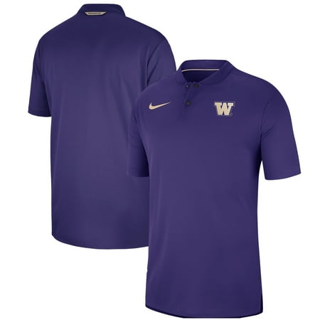 Washington Huskies Nike Elite Coaches Blade Collar Performance Polo - Purple