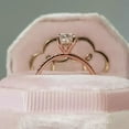thumbnail image 3 of 1.50 TCW Cushion Cut Lab Created Diamond Wedding Engagement Ring 14K Rose Gold Plated, 3 of 5