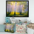 thumbnail image 3 of Designart 'Sunrise Glow Through The Birches I' Traditional Framed Art Print, 3 of 4