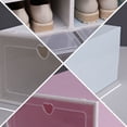 thumbnail image 4 of 4 Pcs Boîte à Chaussures Transparente Type Tiroir Conteneur Empilable en Plastique, 4 of 7