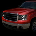 thumbnail image 4 of Nuvision for 07-14 GMC Sierra Smoked Lens Clear Corner Dual LED DRL Projector Headlights, 4 of 11