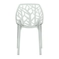 thumbnail image 3 of LeisureMod Plastic Dining Chair with Unique Cut-Out Design Stackable and Lightweight Accent Chair for Modern Home, Kitchen, Living Room Cornelia Collection, 3 of 9