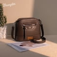 thumbnail image 3 of Wrangler Small Crossbody Bags for Women Shoulder Cute Purses and Handbags with Adjustable Strap, Coffee, 3 of 7